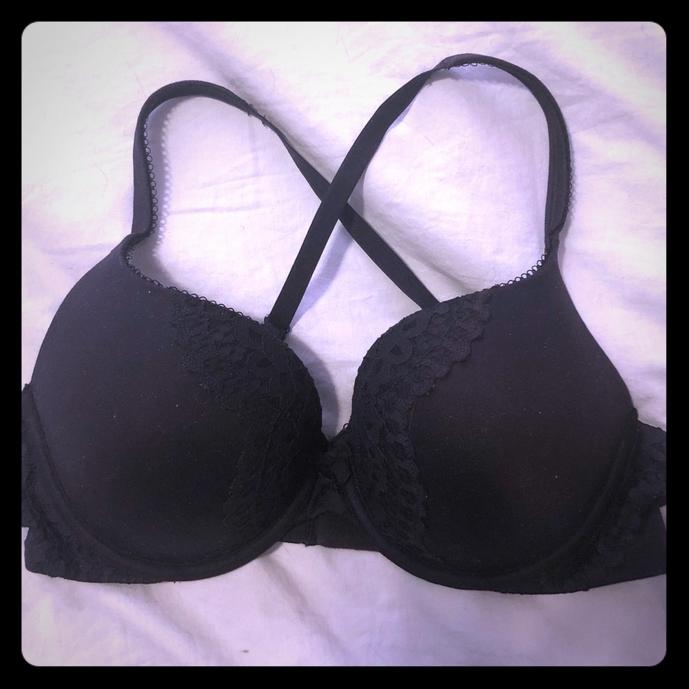 Body by Victoria black lace bra